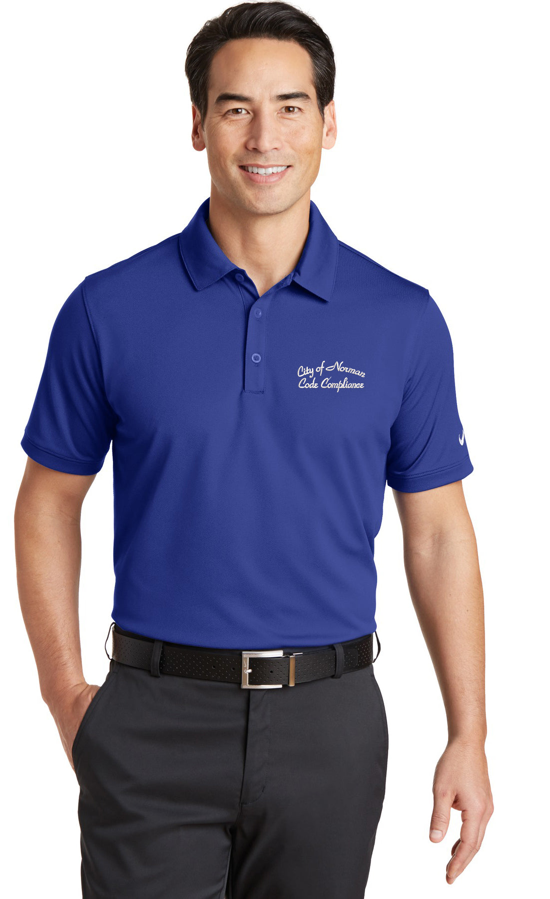 City of Norman - Code Compliance - Nike Dri-FIT Solid Icon Pique Modern Fit Polo. 746099