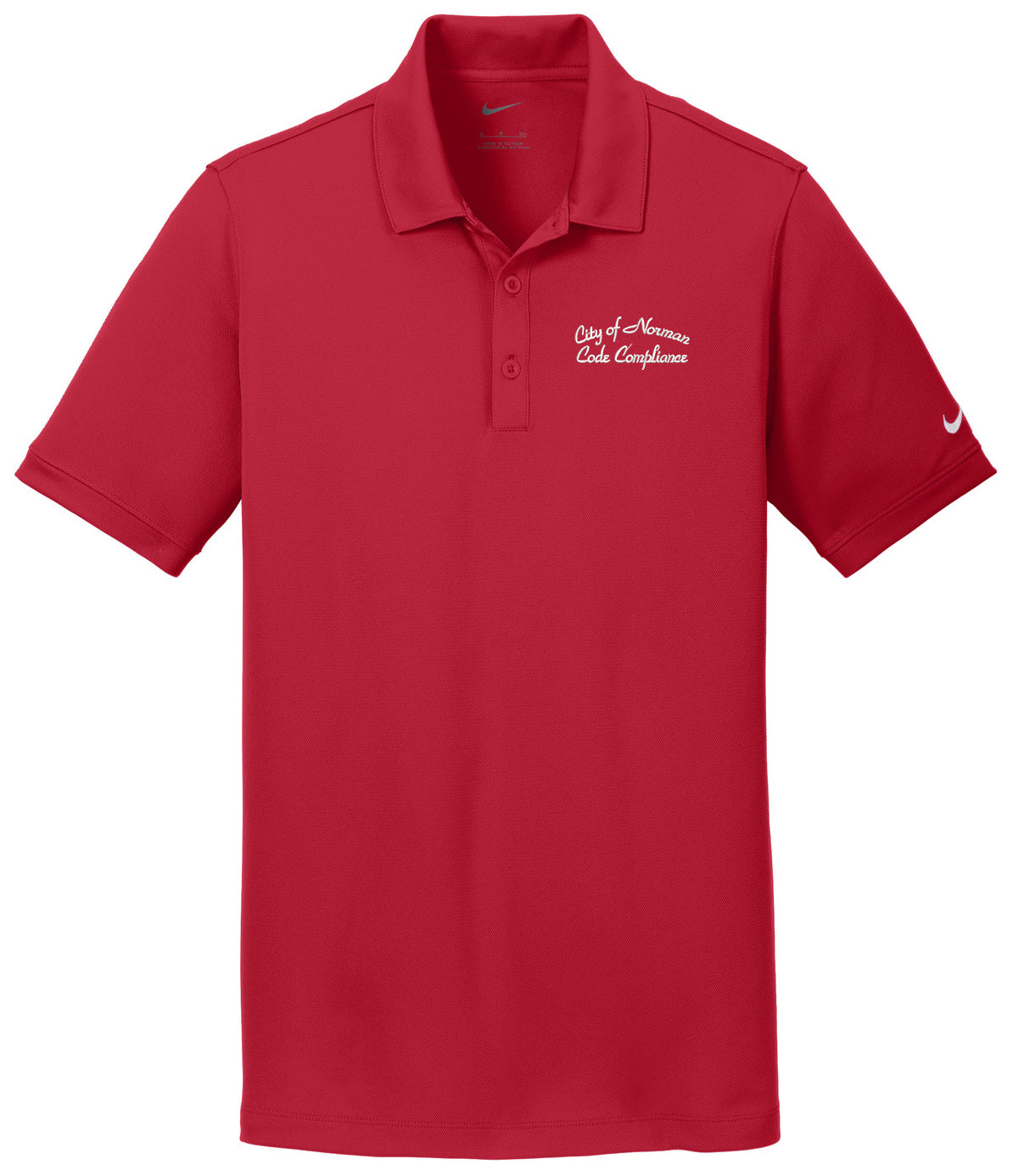 City of Norman - Code Compliance - Nike Dri-FIT Solid Icon Pique Modern Fit Polo. 746099