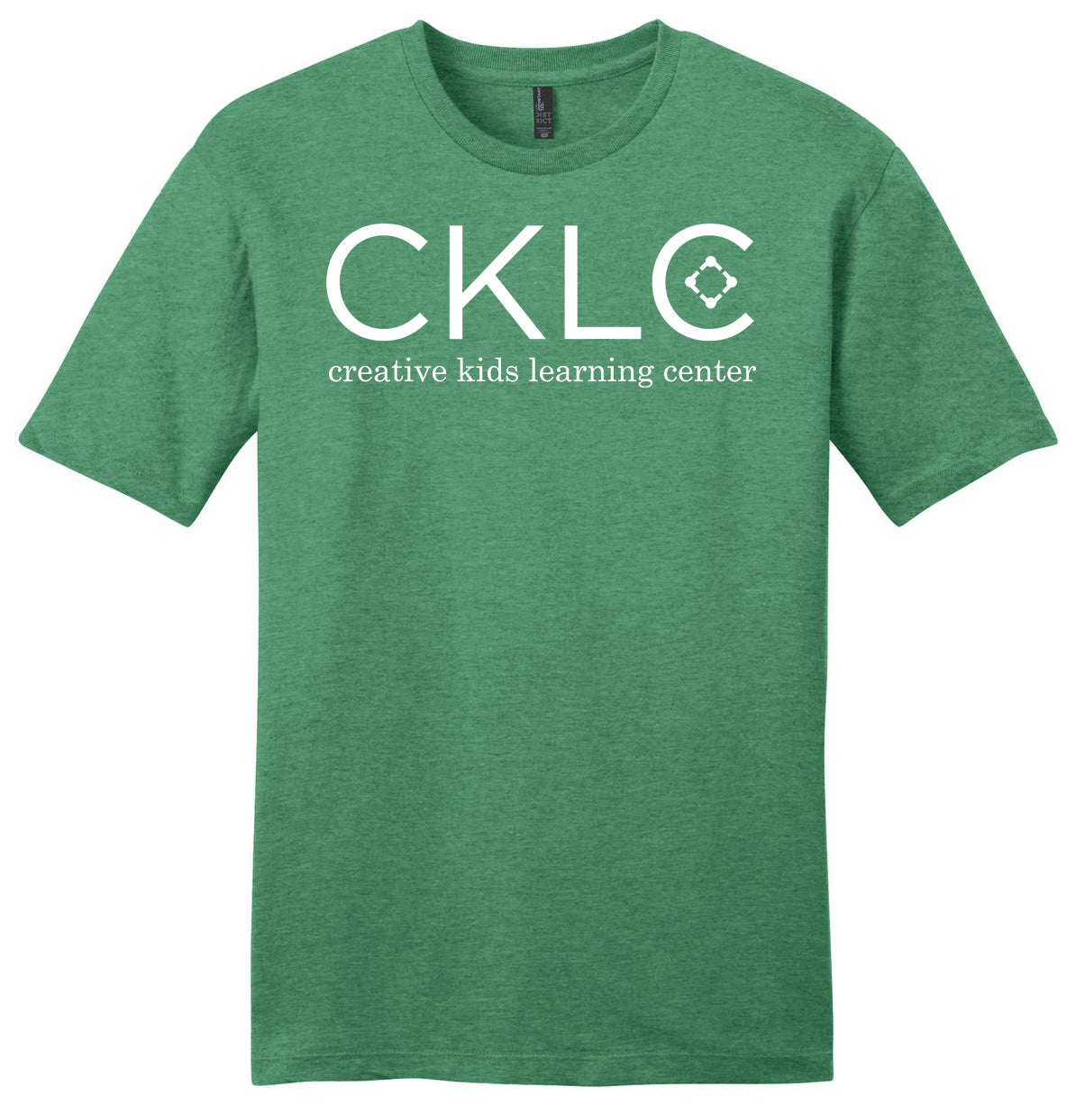 CKLC - District Very Important Tee. DT6000 - Heathered Kelly Green