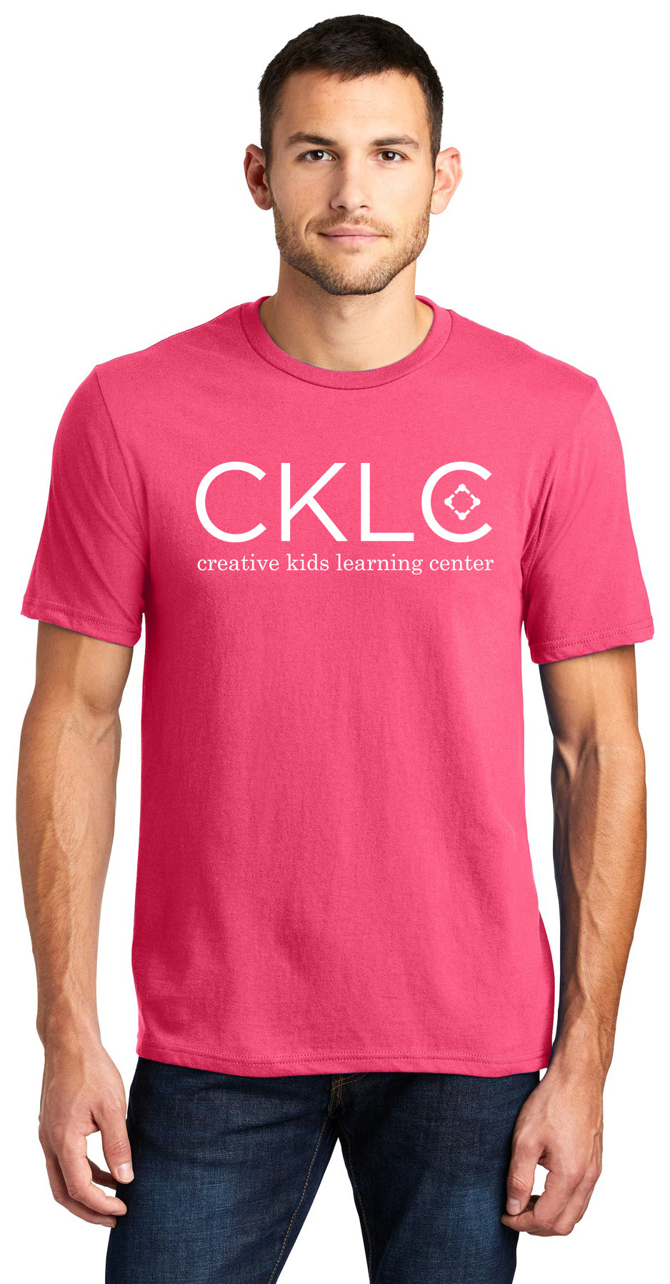 CKLC - District Very Important Tee. DT6000 - Neon Pink