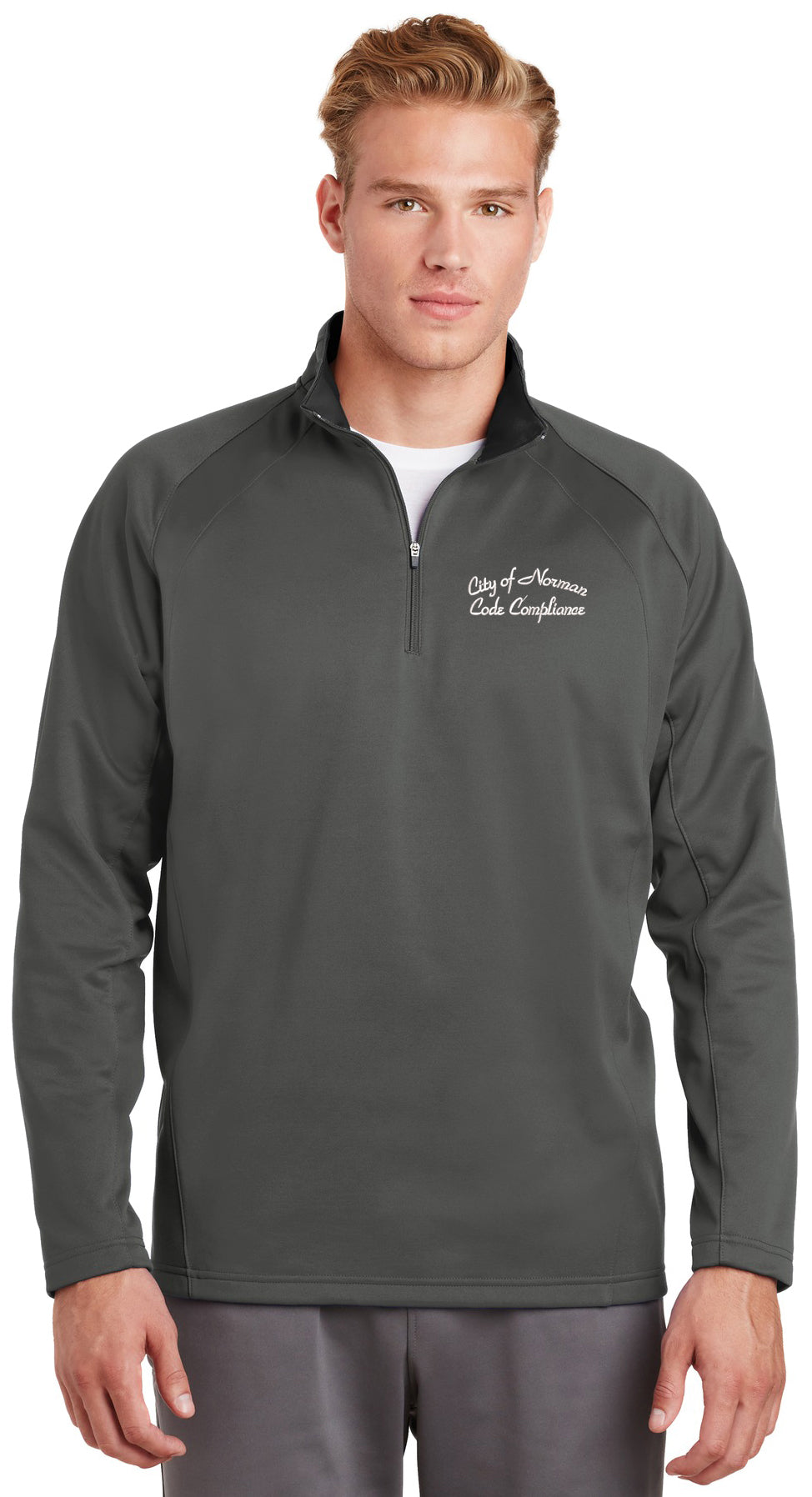 City of Norman - Code Compliance - Sport-Tek Sport-Wick Fleece 1/4-Zip Pullover. F243