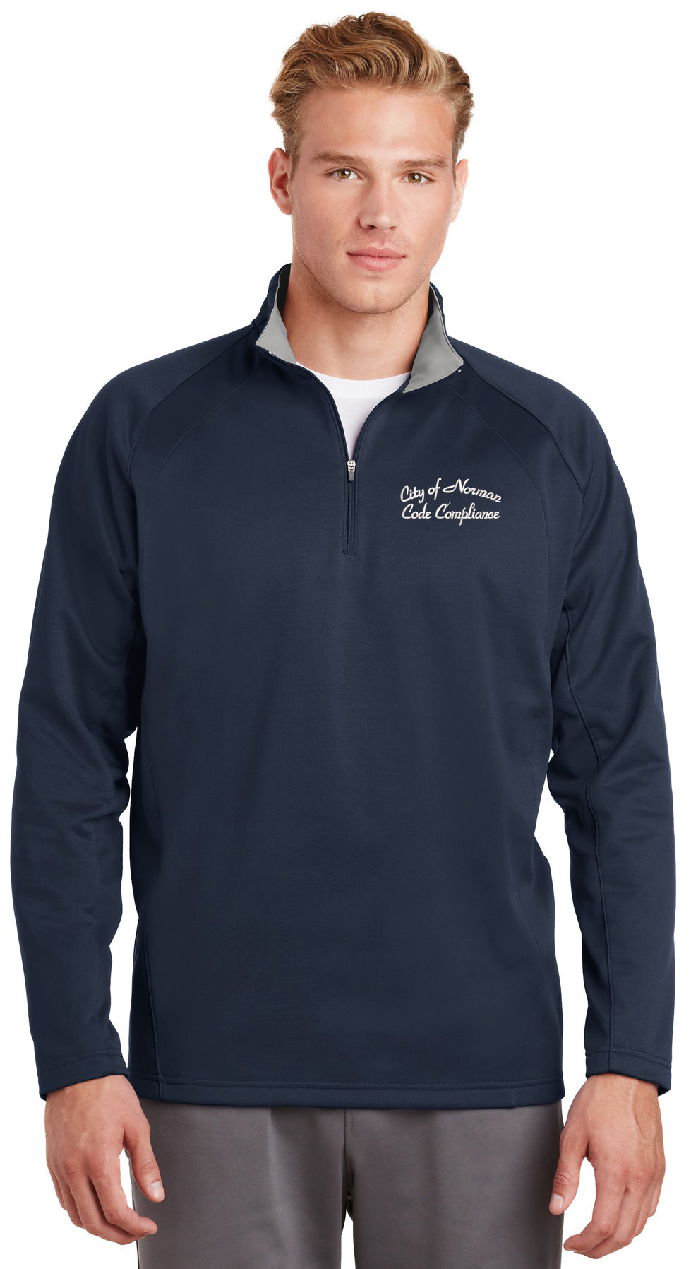 City of Norman - Code Compliance - Sport-Tek Sport-Wick Fleece 1/4-Zip Pullover. F243