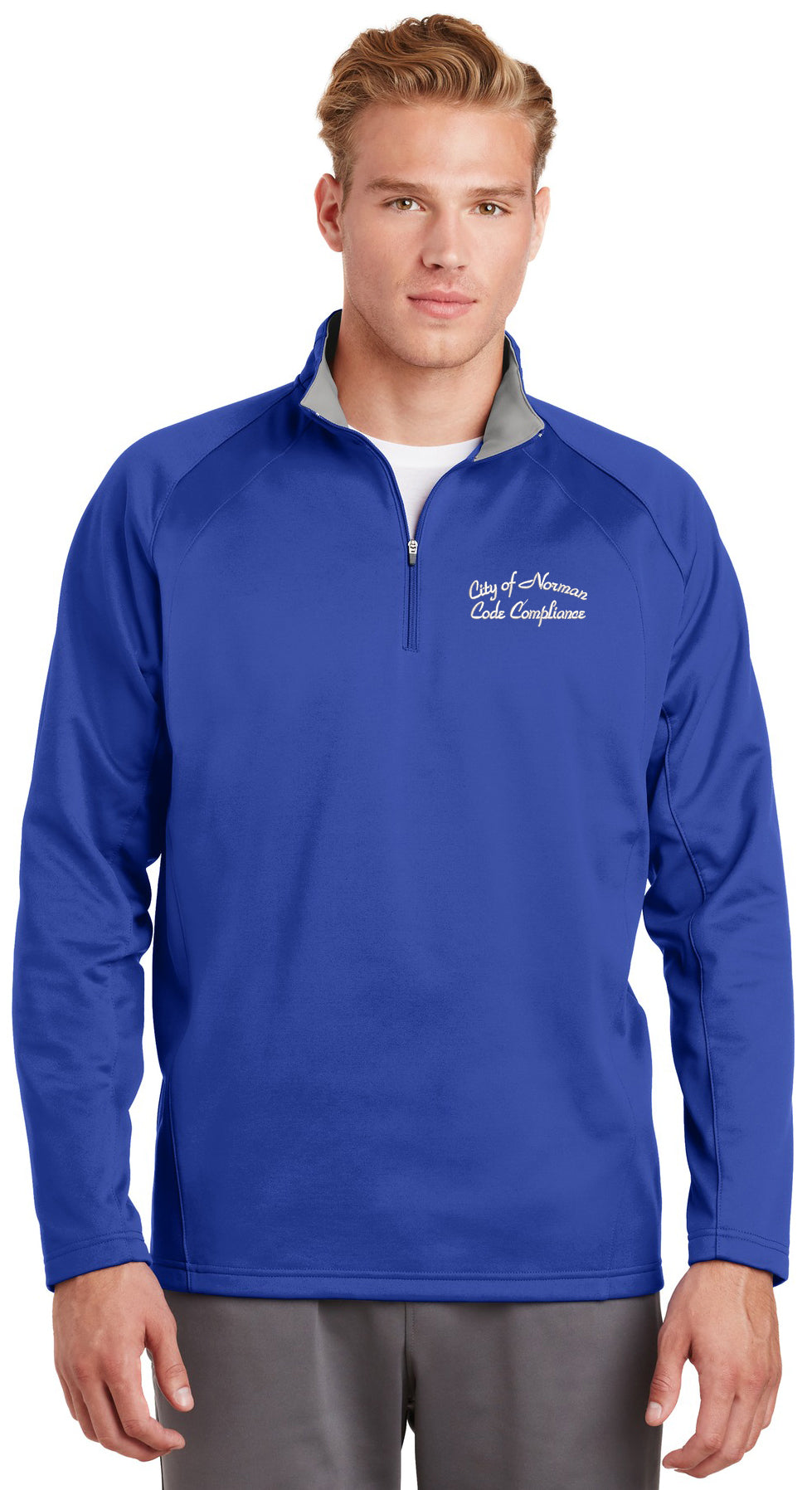 City of Norman - Code Compliance - Sport-Tek Sport-Wick Fleece 1/4-Zip Pullover. F243