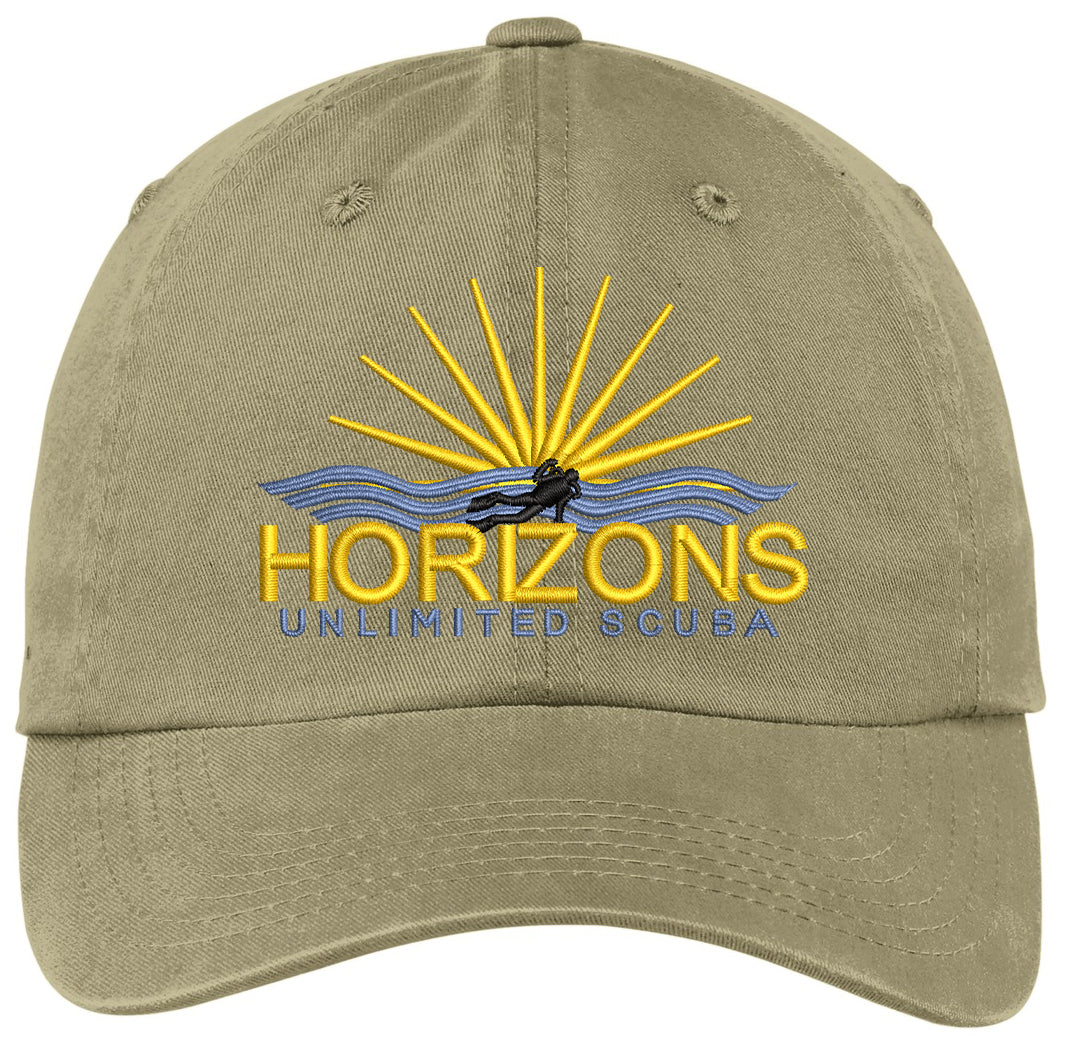 Horizons Unlimited - Port Authority Garment-Washed Cap - Logo - PWU