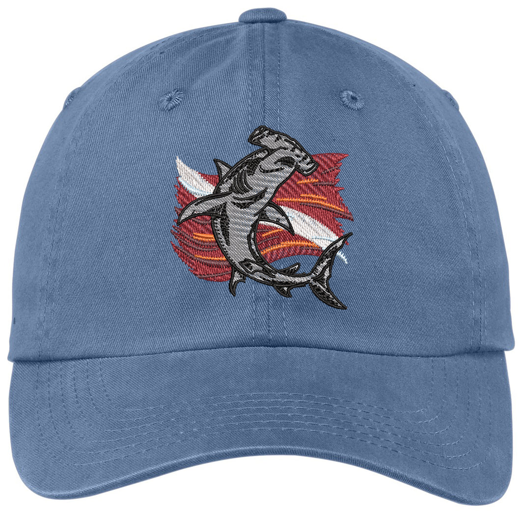 Horizons Unlimited - Port Authority Garment-Washed Cap - Shark - PWU