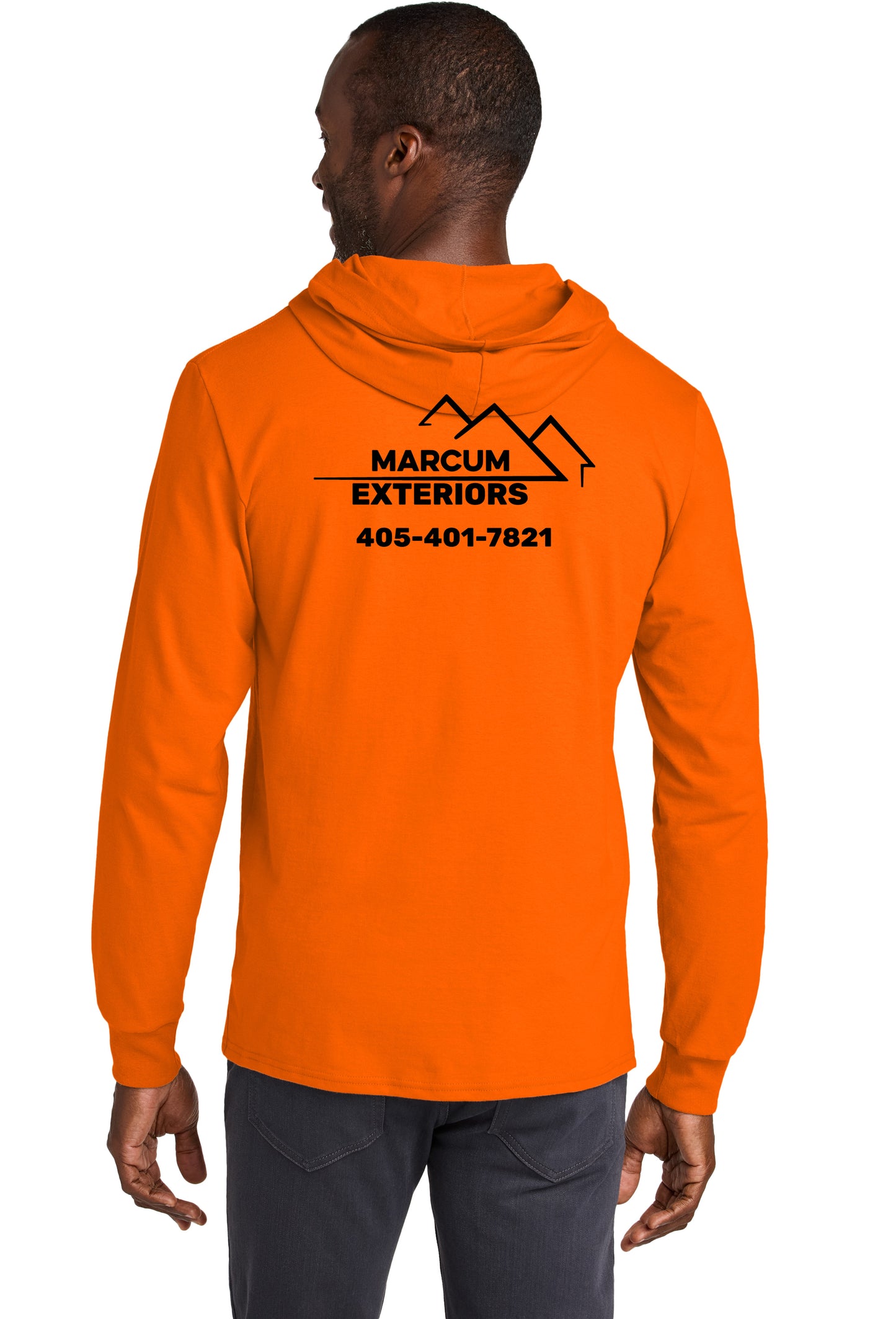 Marcum Exteriors - Jerzees Classics™ Unisex Cotton Long Sleeve Hooded T-Shirt - 363LH