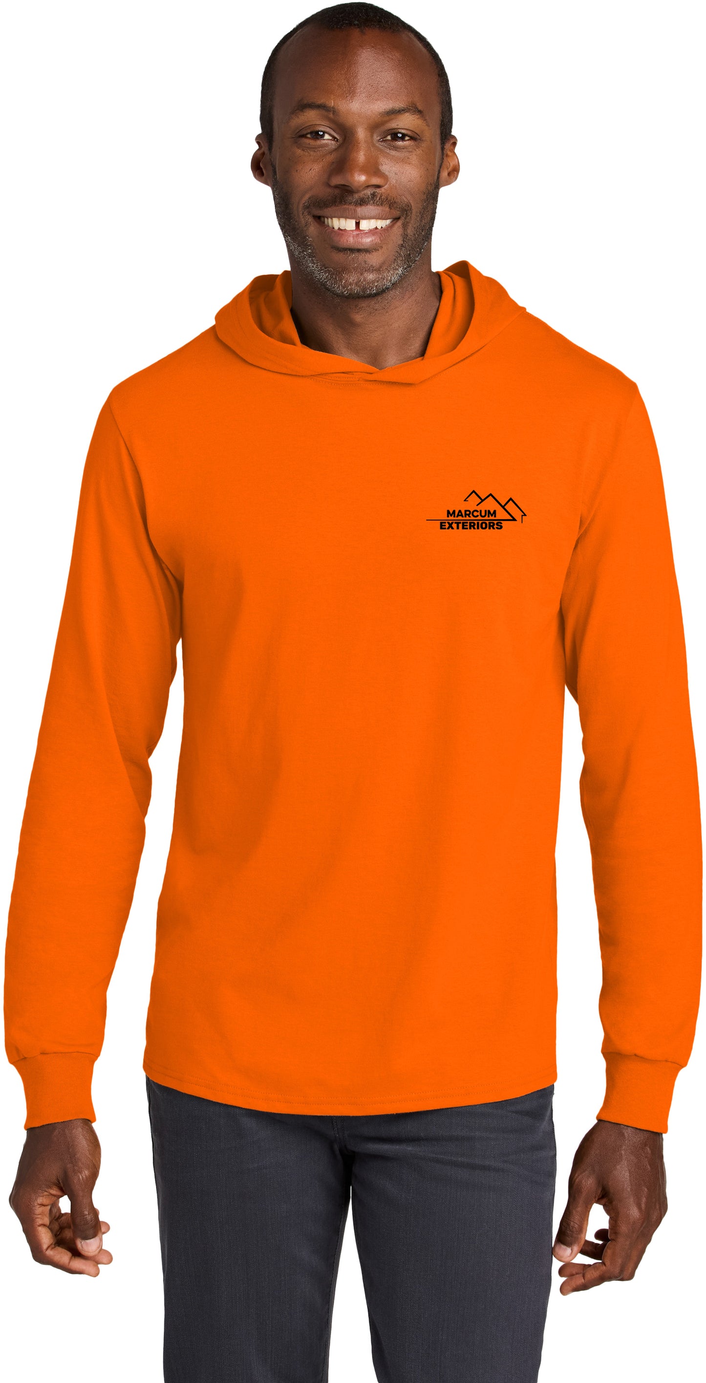 Marcum Exteriors - Jerzees Classics™ Unisex Cotton Long Sleeve Hooded T-Shirt - 363LH