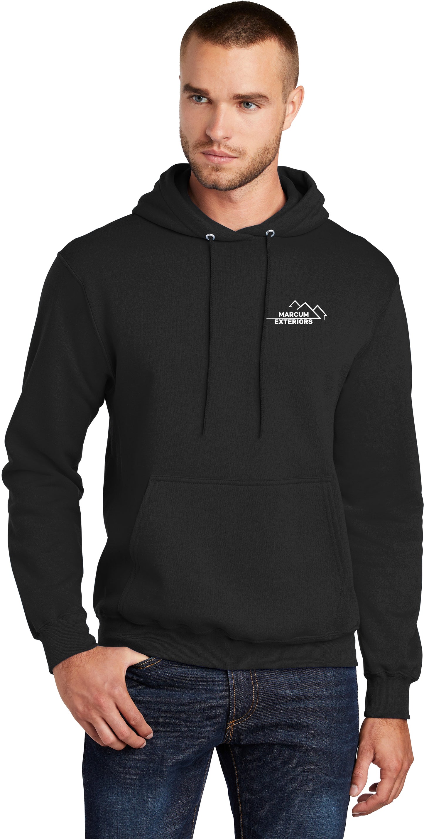 Marcum Exteriors - Port & Company® Core Fleece Pullover Hooded Sweatshirt - PC78H