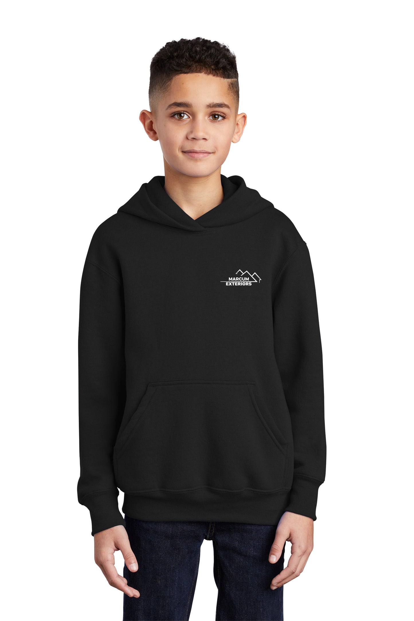 Marcum Exteriors - Port & Company® Youth Core Fleece Pullover Hooded Sweatshirt - PC90YH