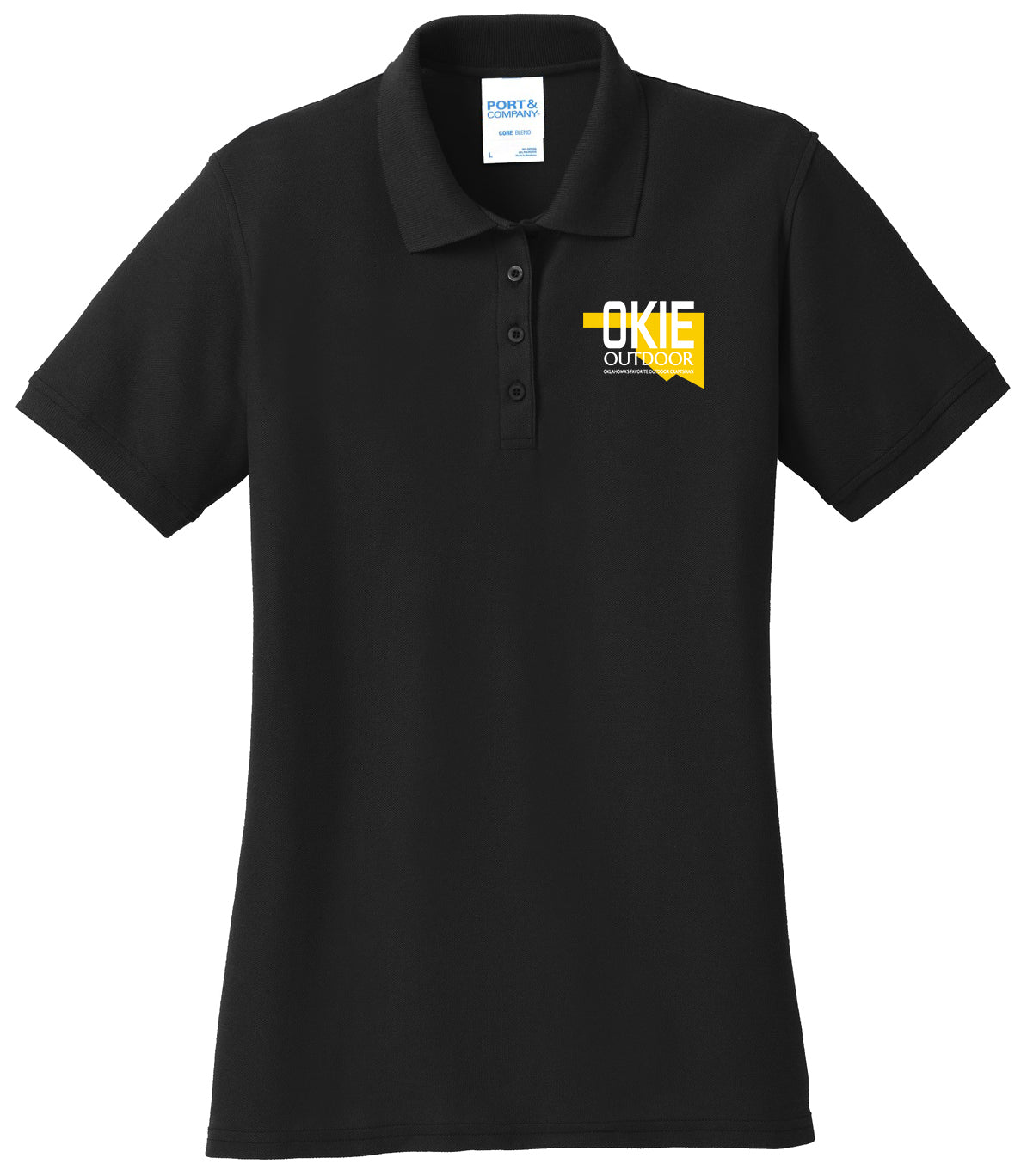 Okie Outdoor - Port & Company Women's Core Blend Pique Polo. LKP155