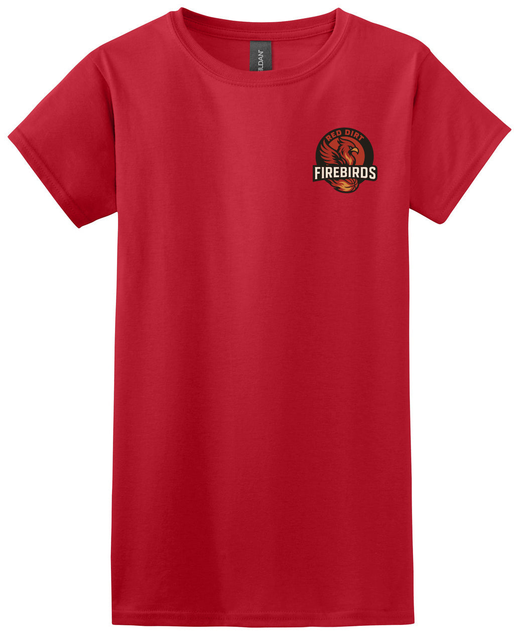 Red Dirt Firebirds - Logo LC - Gildan Softstyle® Women's T-Shirt. 64000L