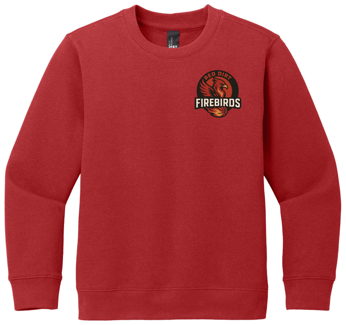 Red Dirt Firebirds - Logo LC - District® Youth V.I.T. Fleece Crew DT6104Y