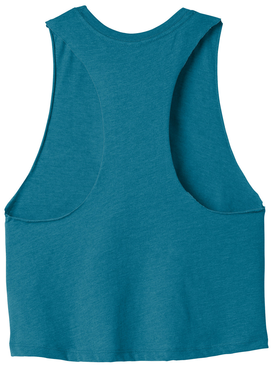 Red Griffin - BELLA+CANVAS Women's Racerback Cropped Tank. BC6682