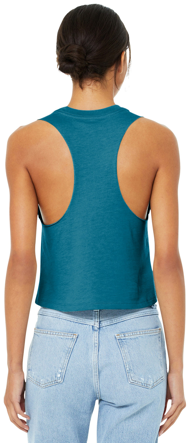 Red Griffin - BELLA+CANVAS Women's Racerback Cropped Tank. BC6682