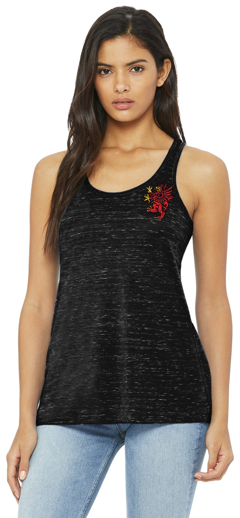 Red Griffin - BELLA+CANVAS Women's Flowy Racerback Tank. BC8800