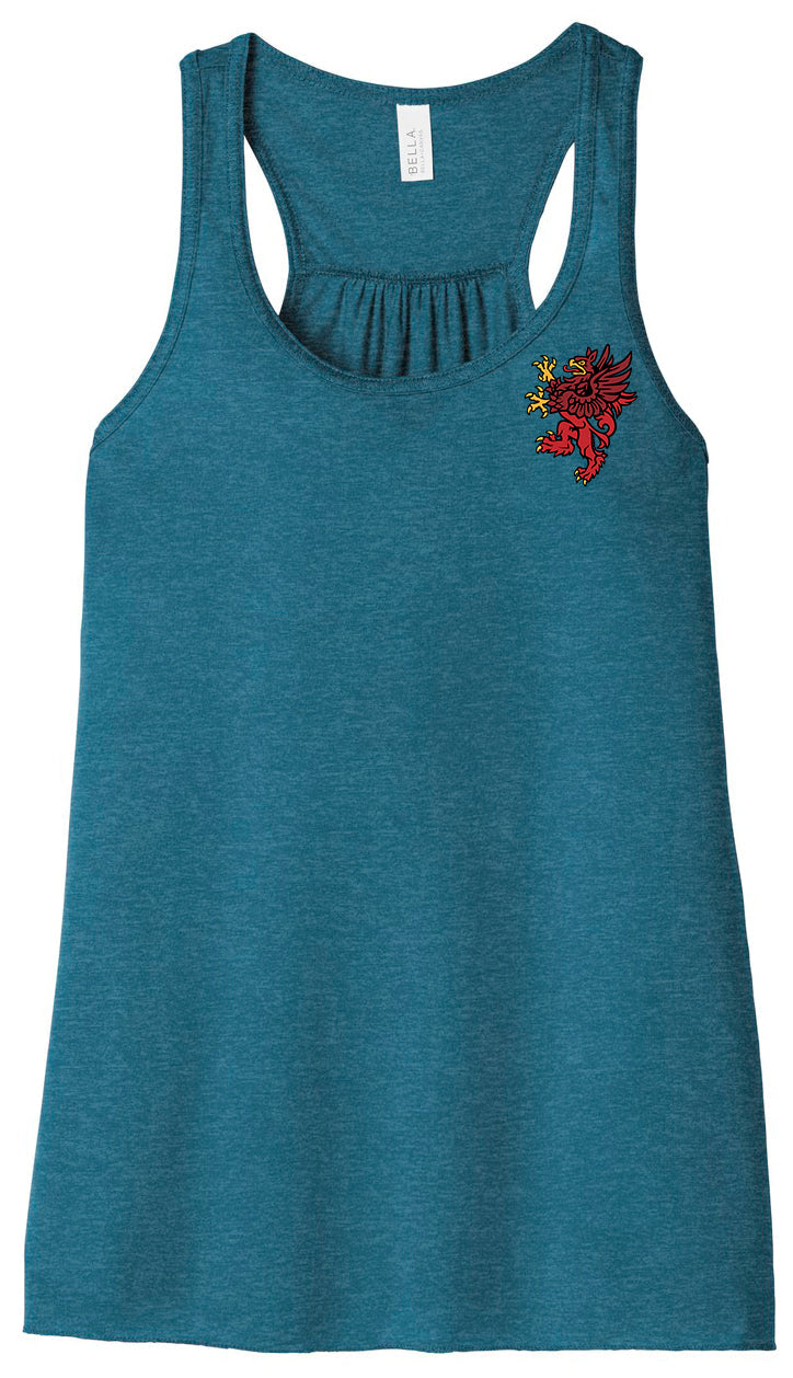 Red Griffin - BELLA+CANVAS Women's Flowy Racerback Tank. BC8800