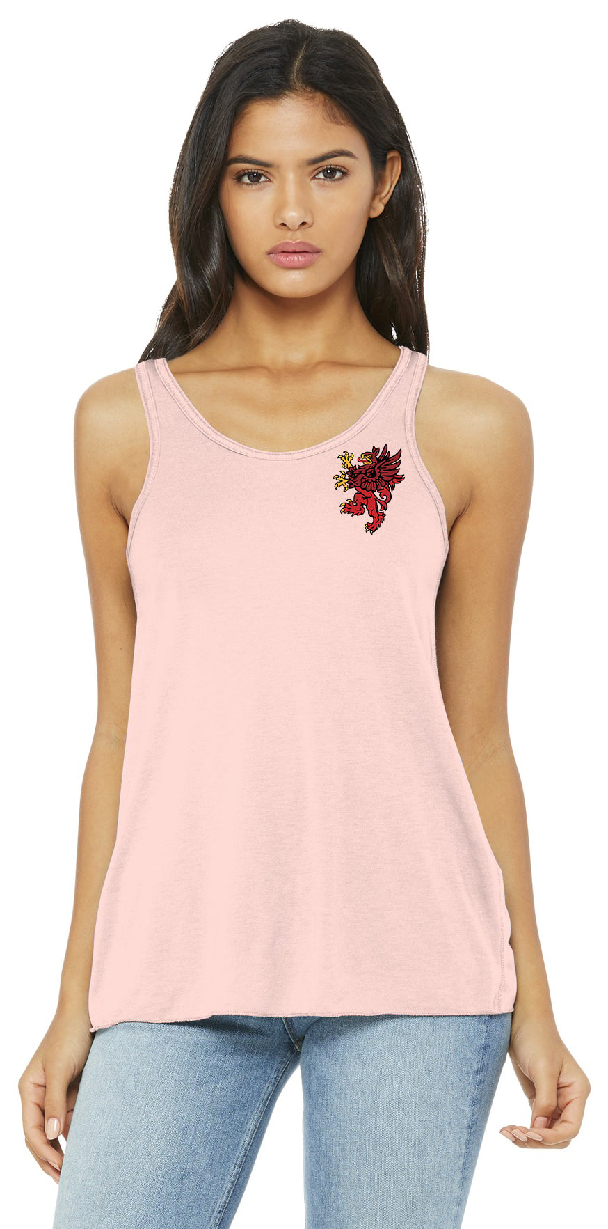 Red Griffin - BELLA+CANVAS Women's Flowy Racerback Tank. BC8800