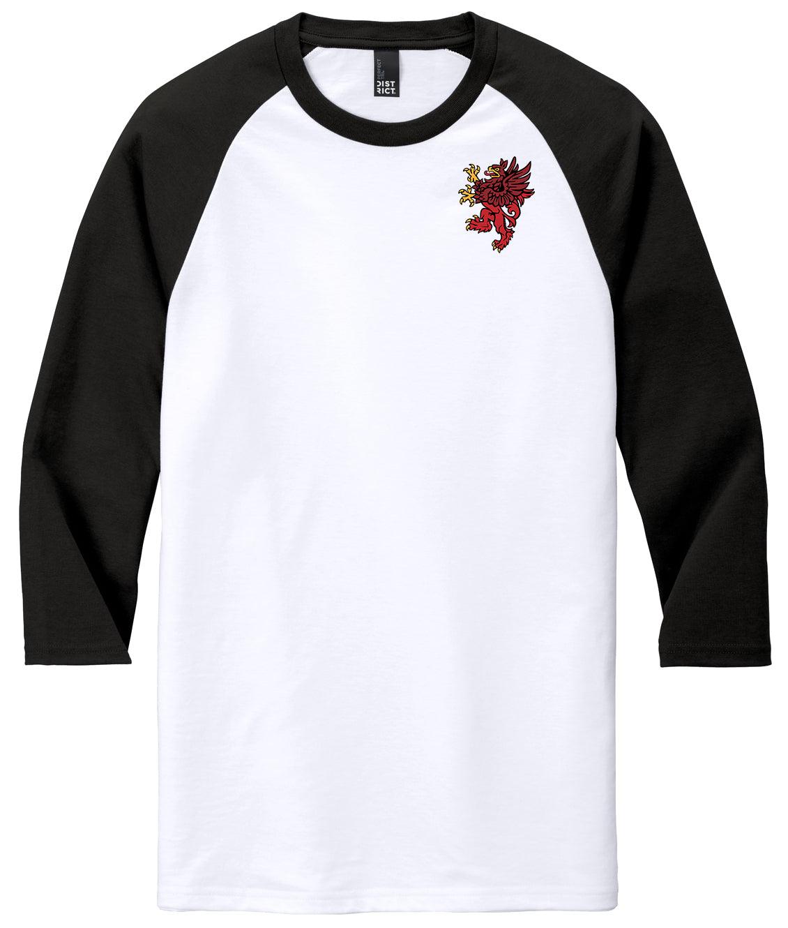 Red Griffin - District Perfect Tri 3/4-Sleeve Raglan. DM136