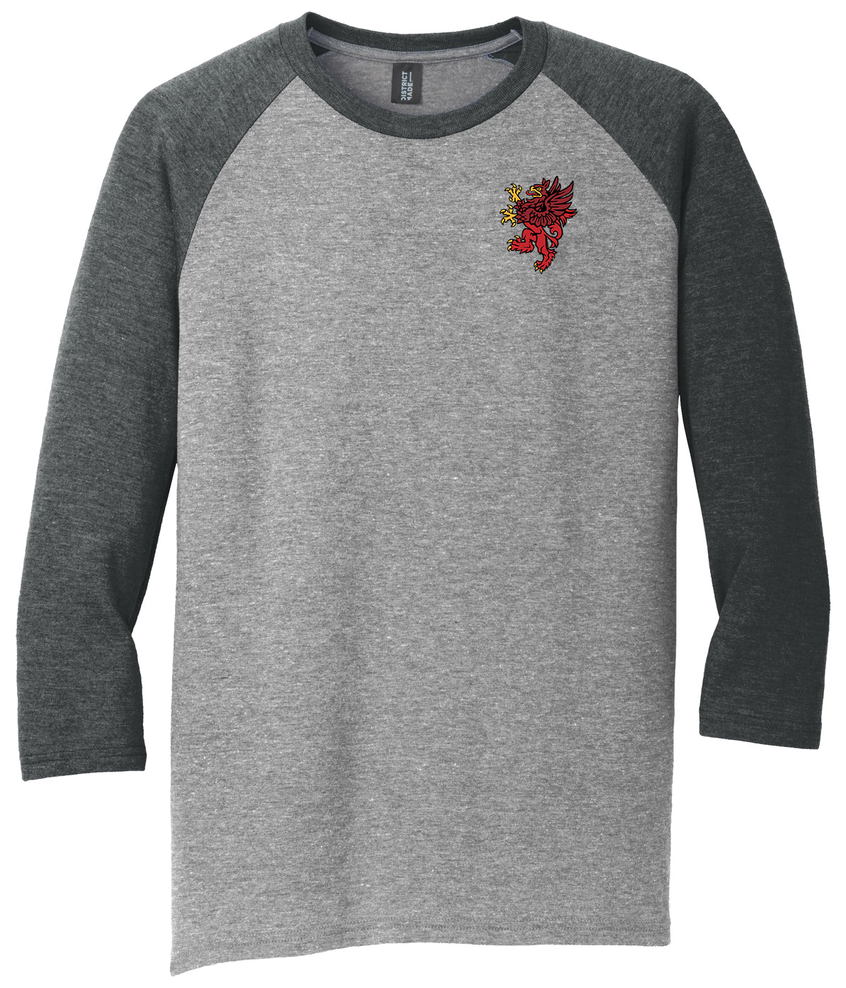 Red Griffin - District Perfect Tri 3/4-Sleeve Raglan. DM136