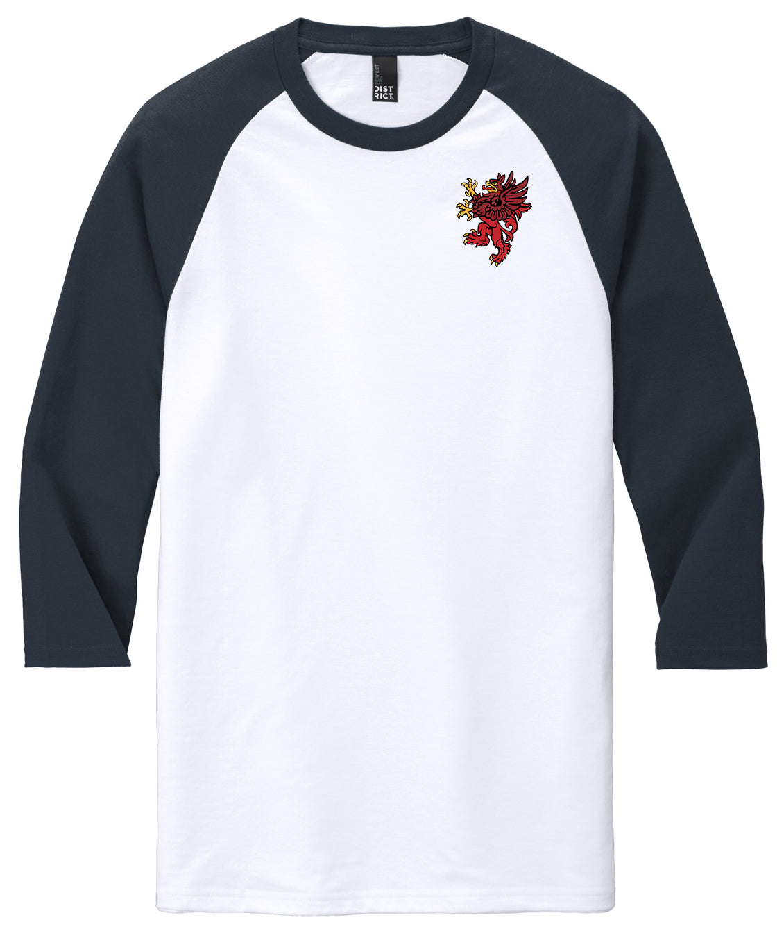 Red Griffin - District Perfect Tri 3/4-Sleeve Raglan. DM136