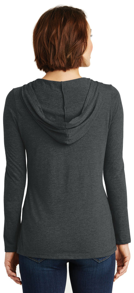 Red Griffin - District Women's Perfect Tri Long Sleeve Hoodie. DM139L