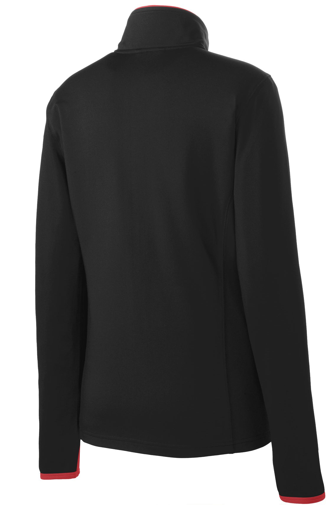 Red Griffin - Sport-Tek Women's Sport-Wick Stretch Contrast Full-Zip Jacket.  LST853