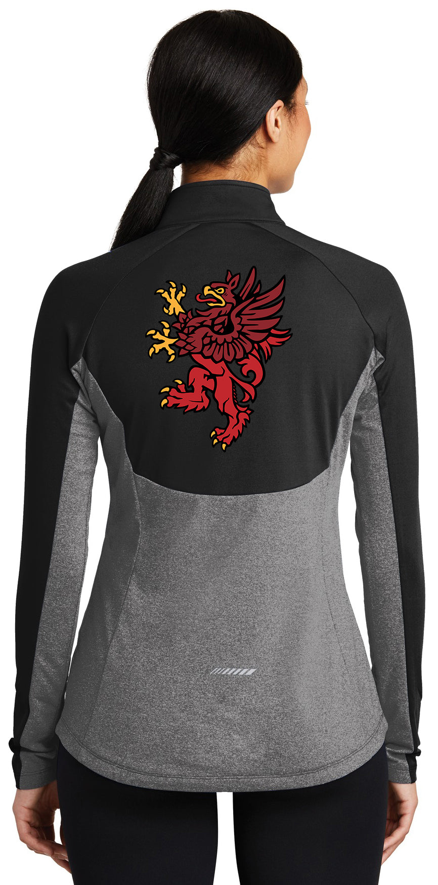 Red Griffin - Sport-Tek Women's Sport-Wick Stretch Contrast 1/4-Zip Pullover. LST854