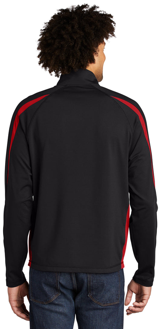 Red Griffin - Sport-Tek Sport-Wick Stretch 1/2-Zip Colorblock Pullover. ST851