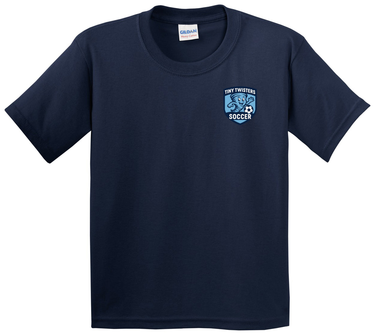 Tiny Twisters Soccer - Logo - Gildan® - Youth Heavy Cotton 100% Cotton T-Shirt. 5000B