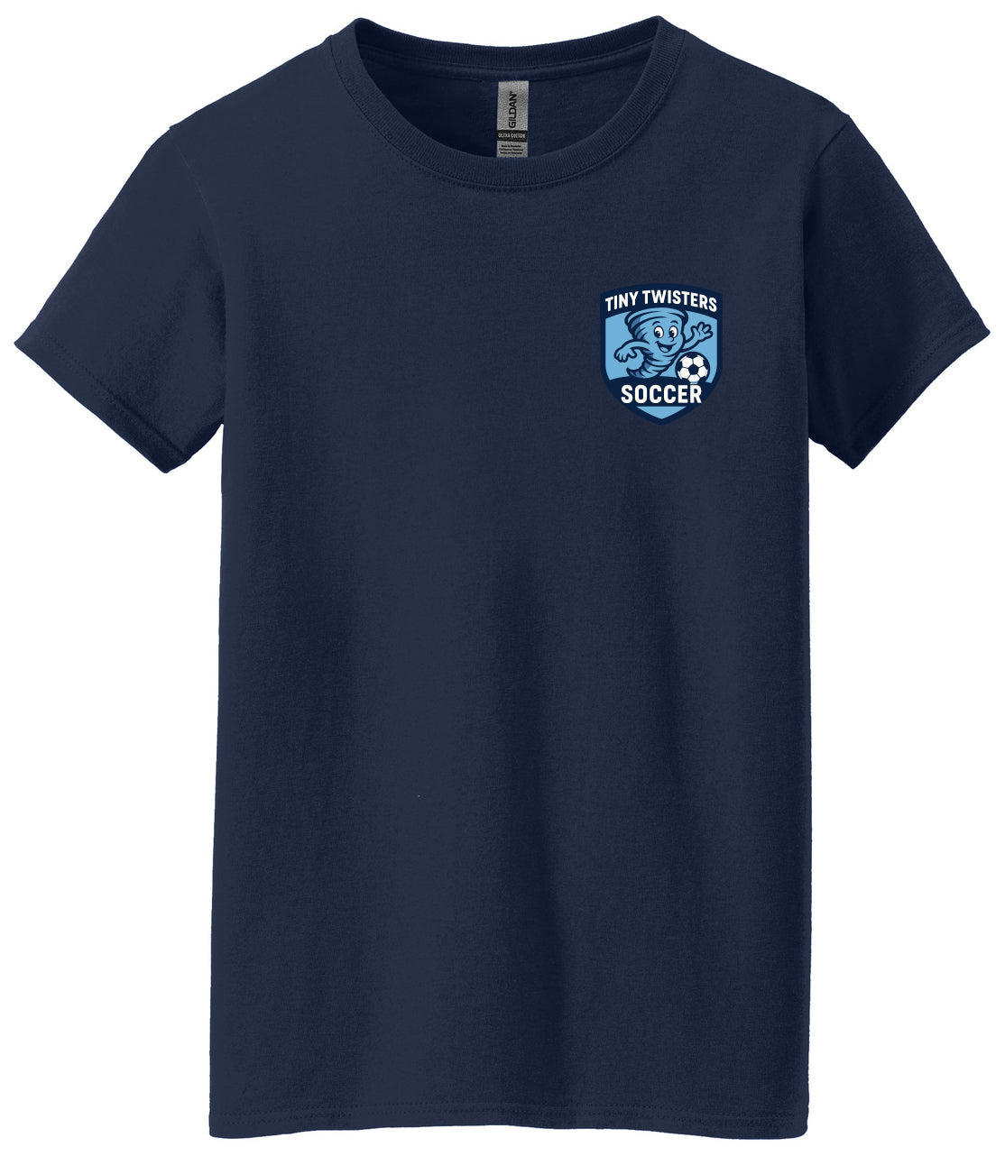 Tiny Twisters Soccer - Logo - Gildan® Women's Heavy Cotton 100% Cotton T-Shirt. 5000L