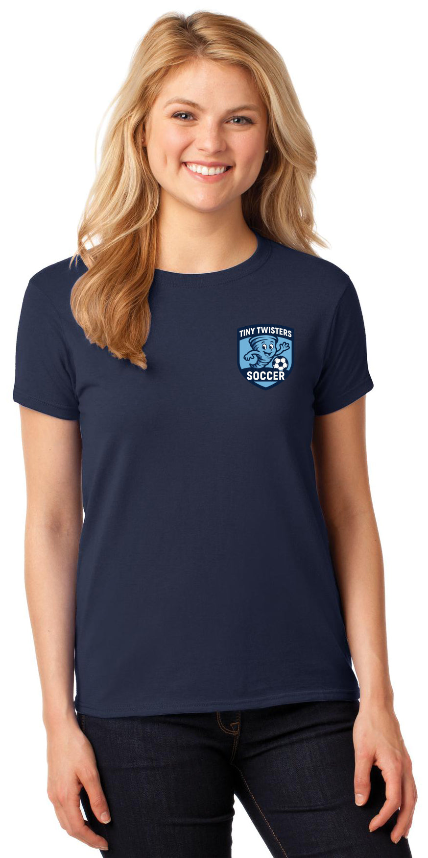 Tiny Twisters Soccer - Logo - Gildan® Women's Heavy Cotton 100% Cotto