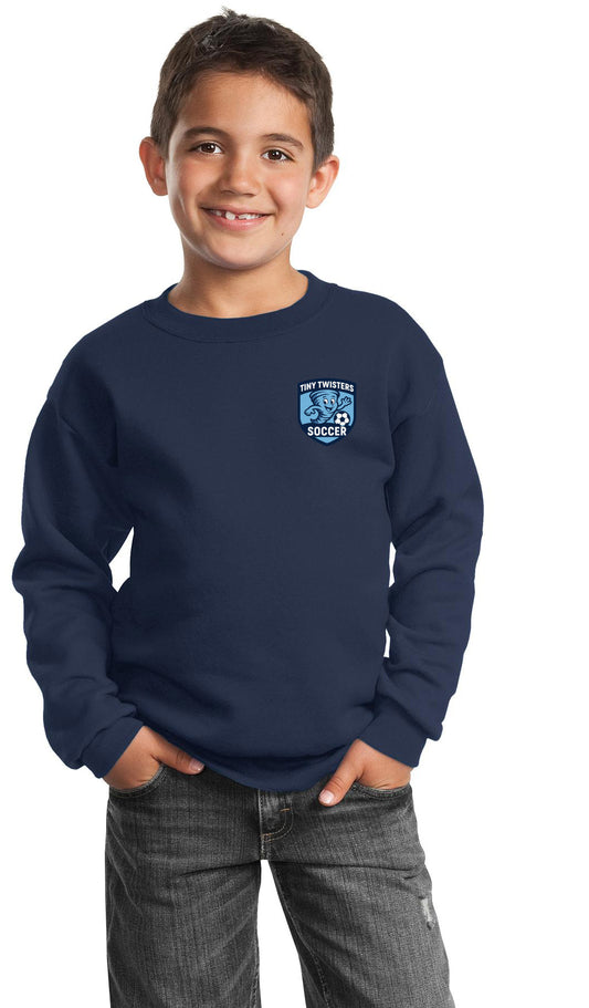 Tiny Twisters Soccer - Logo - Port & Company® Youth Core Fleece Crewne