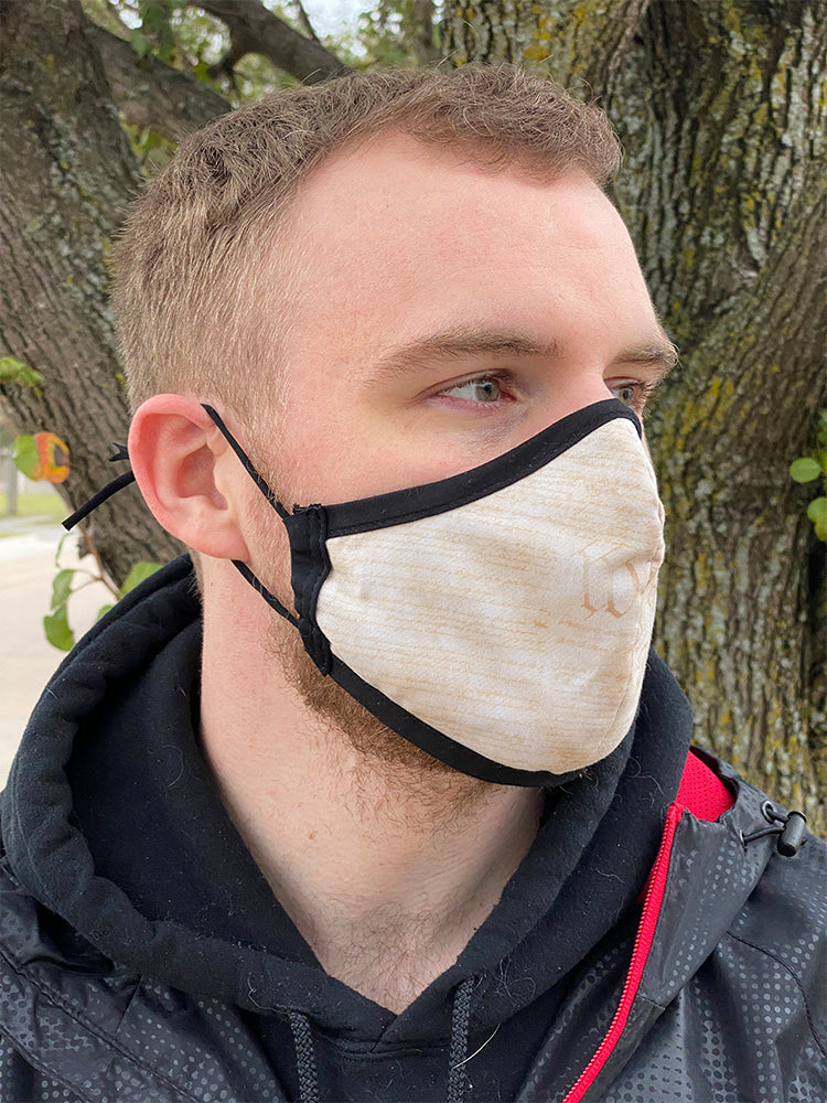 Four Layer Fully Wired Protective Cloth Face Mask - Made in USA - 1776, Adult