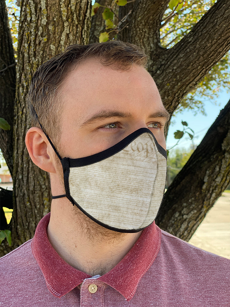 Four Layer Fully Wired Protective Cloth Face Mask - Made in USA - 1776, Adult