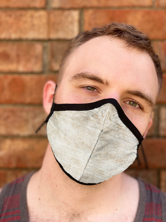 Four Layer Fully Wired Protective Cloth Face Mask - Made in USA - 1776, Adult