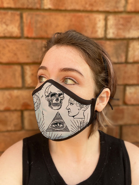 Four Layer Fully Wired Protective Cloth Face Mask - Made in USA - Frenology, Adult