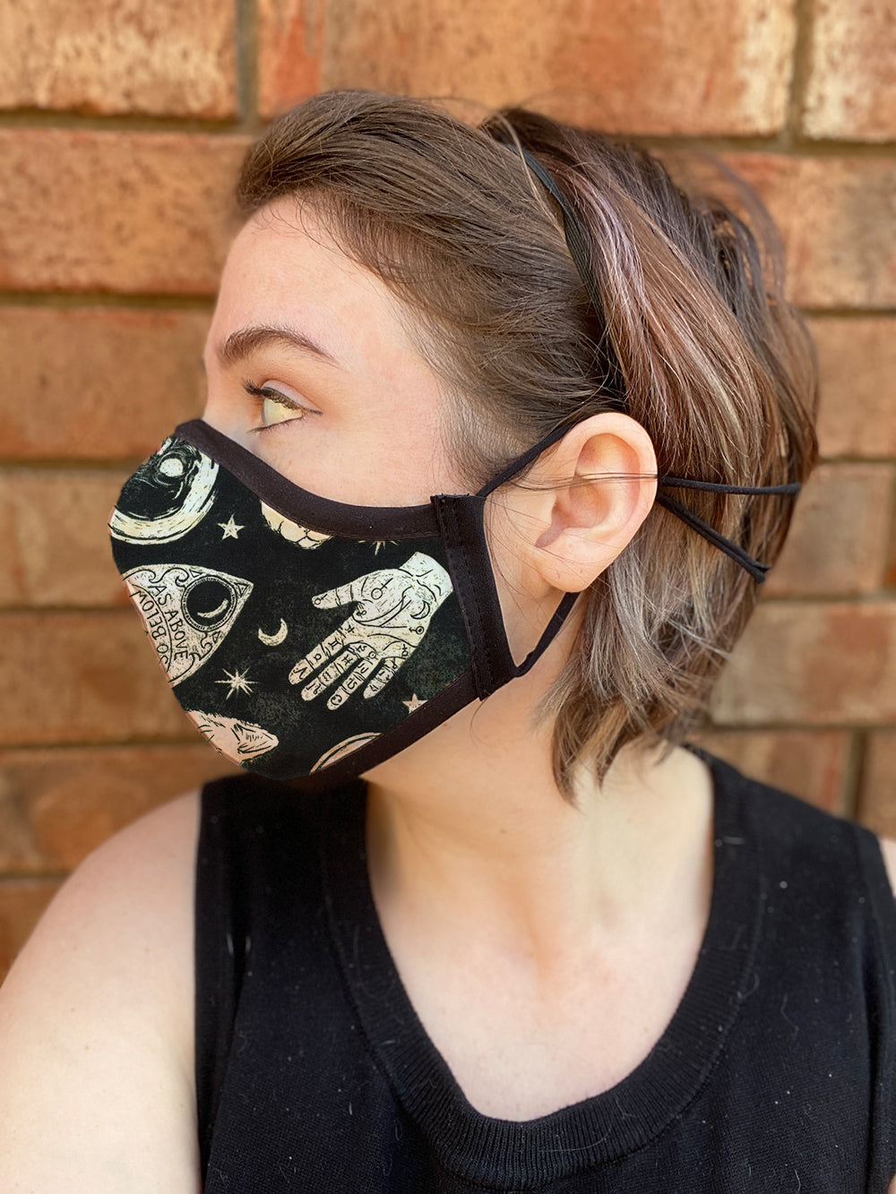 Four Layer Fully Wired Protective Cloth Face Mask - Made in USA - Occult, Adult