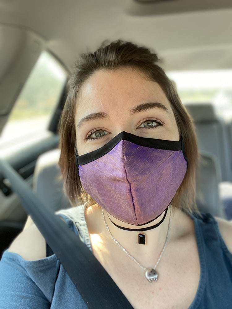 Four Layer Fully Wired Protective Cloth Face Mask - Made in USA - Oxford Silk, Adult