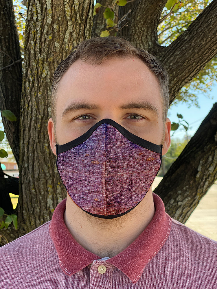 Four Layer Fully Wired Protective Cloth Face Mask - Made in USA - Oxford Silk, Adult