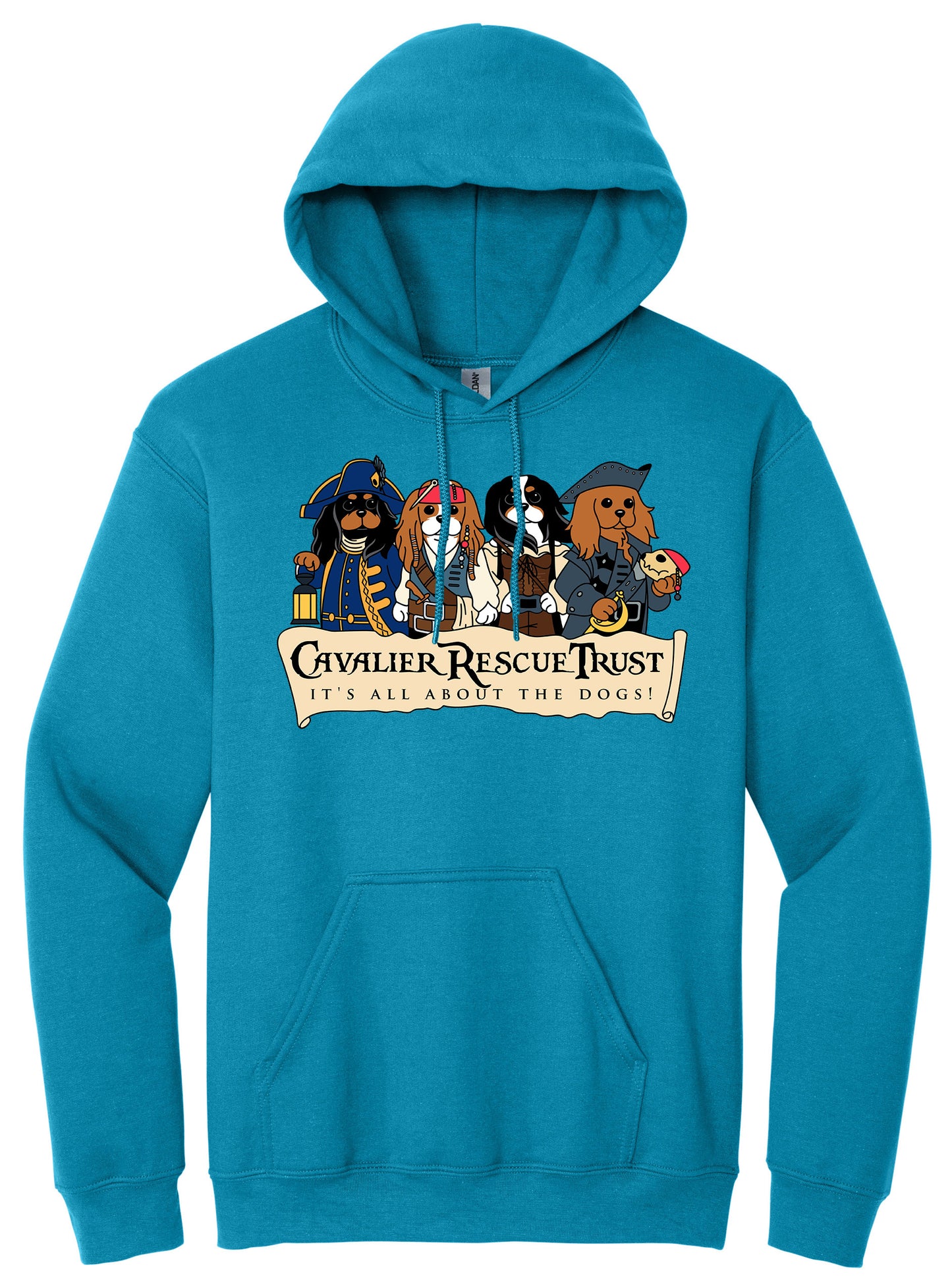 Cavalier Rescue - Gildan - Heavy Blend Hooded Sweatshirt.  18500