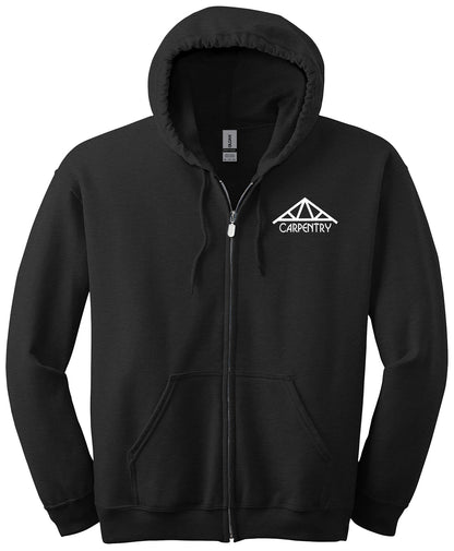 Moore-Norman Carpentry - Gildan - Heavy Blend Full-Zip Hooded Sweatshirt. 18600