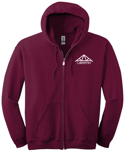 Moore-Norman Carpentry - Gildan - Heavy Blend Full-Zip Hooded Sweatshirt. 18600