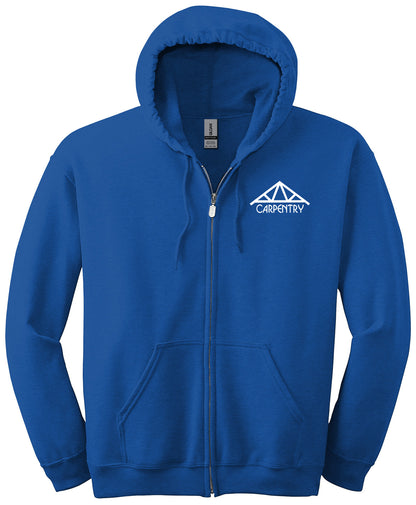 Moore-Norman Carpentry - Gildan - Heavy Blend Full-Zip Hooded Sweatshirt. 18600