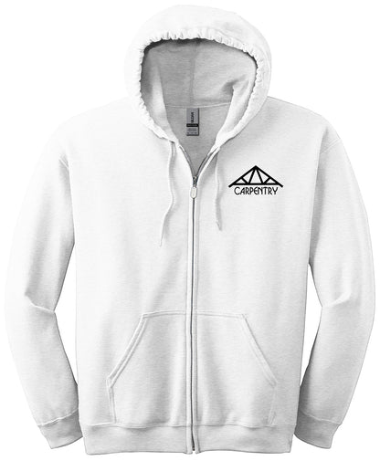 Moore-Norman Carpentry - Gildan - Heavy Blend Full-Zip Hooded Sweatshirt. 18600