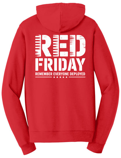 405 Heating and Air - RED Friday - Port & Co Fan Favorite Fleece Pullover Hooded Sweatshirt. PC850H