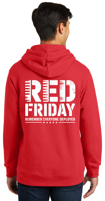 405 Heating and Air - RED Friday - Port & Co Fan Favorite Fleece Pullover Hooded Sweatshirt. PC850H