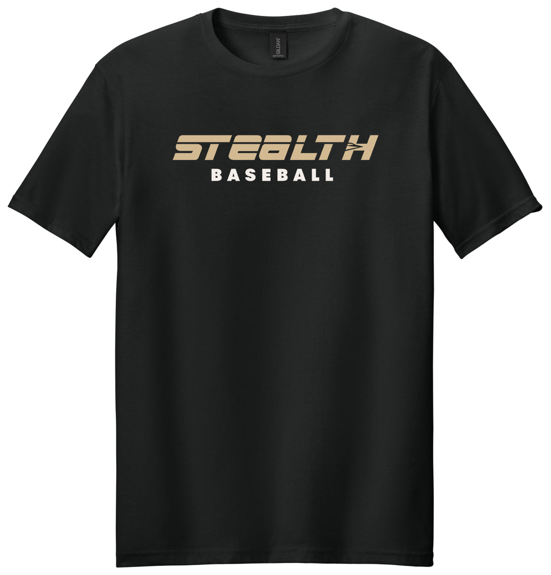 Stealth Baseball - Strikethrough - Gildan Softstyle® T-Shirt. 64000