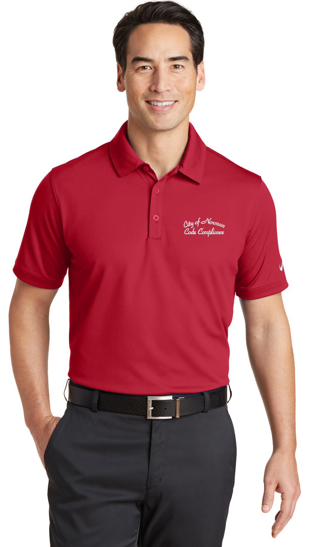 City of Norman - Code Compliance - Nike Dri-FIT Solid Icon Pique Modern Fit Polo.  746099