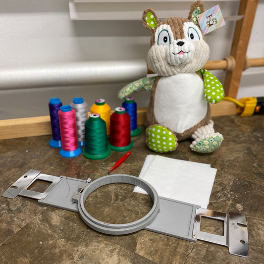 Personalized Cubbie Brown Harlequin Squirrel