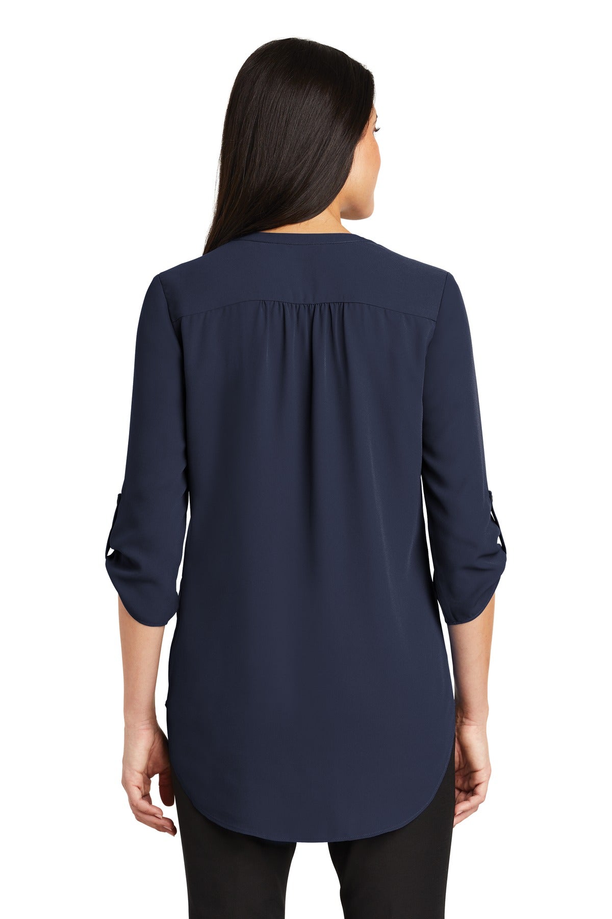 City of Norman Code Compliance - EMB Left Chest - Port Authority® Women's 3/4-Sleeve Tunic Blouse. LW701